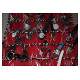 Hanging Jewelry Organizer Loaded with Wristwatches
