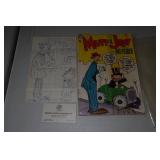 Mutt & Jeff Comic with Personally Drawn Art by Illustrator