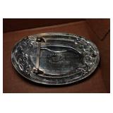 Comstock German Silver Roping Belt Buckle