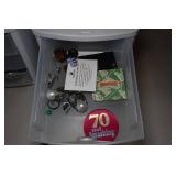 *2* Small Organizers with Assorted Costume Jewelry