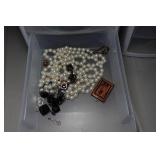 *2* Small Organizers with Assorted Costume Jewelry