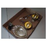 Sterling Silver Pieces - Tray, Candlestick, Ring