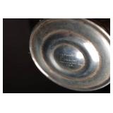 Sterling Silver Pieces - Tray, Candlestick, Ring