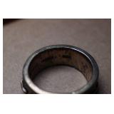 Sterling Silver Pieces - Tray, Candlestick, Ring