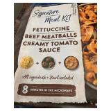 L - Rana Signature Meal Kit Fettuccine Beef Meatballs with Creamy Tomato Sauce Family Size 38oz