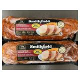 I - 2 Smithfield Applewood Smoked Bacon Pork Loin Filets, 22 oz Each