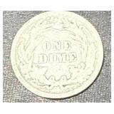 1908 Barber Dime