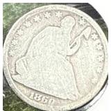 1860 Seated Liberty Half Dollar