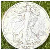 1945 Walking Liberty Half Dollar