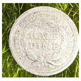 1864 Seated Liberty Half Dime