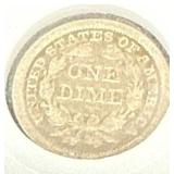 1841 Seated Liberty Dime
