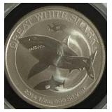 Australian Great White Shark 1/2oz .999 Silver Coin