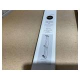 LOT OF 2 Project Source 66-in to 120-in White Steel Wide-pocket curtain rod