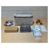 Tuhaoking Turtle Tank Kit, Turtle Tank Starter Kit,Bottom Drainage, Multi-Function Areas for Turtles, Crabs,Fishes, Amphibians,Reptiles.(15.75 x 8.64 x 8.64 Inch)