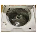 GE 4.5 cu. ft. Top Load Washer in White with Dual Action Agitator and Cold Plus, Sanitize with Oxi