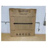 InnoTruth 28.9-42.1" Wide Baby Gate for Stairs & Doorways, 30" Tall Pressure Mounted Dog Gates for Stairs Expandable One-Hand Open, Easy Step Walk Through Dual Lock Metal Pet Gates for Dogs, White