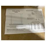 HOOEN Extra Wide Baby Gate for Doorways Stairs 76.38-86.3 Inch Large Long Pressure Mounted Dog Gates Indoor Walk Through Child Gates for Kids or Pets White Safety Gate (White, 76.38-86.3")