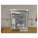 HOOEN Extra Wide Baby Gate for Doorways Stairs 76.38-86.3 Inch Large Long Pressure Mounted Dog Gates Indoor Walk Through Child Gates for Kids or Pets White Safety Gate (White, 76.38-86.3")