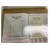 HOOEN Extra Wide Baby Gate for Doorways Stairs 76.38-86.3 Inch Large Long Pressure Mounted Dog Gates Indoor Walk Through Child Gates for Kids or Pets White Safety Gate (White, 76.38-86.3")