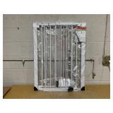 COMOMY 36" Extra Tall Baby Gate for Stairs Doorways, Fits Openings 29.5" to 48.8" Wide, Auto Close Extra Wide Dog Gate for House, Pressure Mounted Easy Walk Through Pet Gate with Door, White