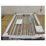 COMOMY 36" Extra Tall Baby Gate for Stairs Doorways, Fits Openings 29.5" to 48.8" Wide, Auto Close Extra Wide Dog Gate for House, Pressure Mounted Easy Walk Through Pet Gate with Door, White