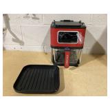 Kitchen HQ 4.875-Quart 2-in-1 Glass Air Fryer/Grill System