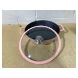Kitchen HQ 4.5-Quart Cast Iron Nonstick Braiser Pink