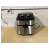 Wolfgang Puck 9.7QT Stainless Steel Air Fryer, Large Single Basket Design, Simple Dial Controls, Nonstick Interior (Missing Interior Basket)