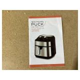 Wolfgang Puck 9.7QT Stainless Steel Air Fryer, Large Single Basket Design, Simple Dial Controls, Nonstick Interior