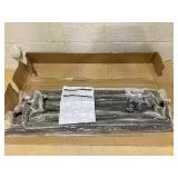 Kitstorack 2-Pack Black Narrow Console Table Behind Couch, Adjustable Height (25"-33") & 2 Power Outlets, Skinny Entryway Sofa Table 5.9" Deep x 79" Long, Split Design for Separate Use (Missing Parts 