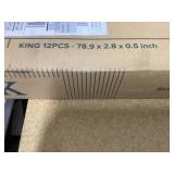 ZINUS Compack Fabric Covered Wood Slats, Bunkie Board, Box Spring Replacement, Natural, King