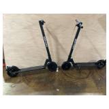 LOT OF 2 GOTRAX Rival Adult Electric Scooters, 8.5" Pneumatic Tire, Max 12 mile Range and 15.5Mph Speed, 250W Foldable Escooter for Adult, Black