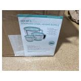 GOOD HOUSEKEEPING  Set Of 3 Mixing Bowls With Lids