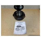 LOT OF 3 Kitchen HQ Large Thermal Microwaveable Insulated Bowl w/Lid (COLORS MAY VARY)