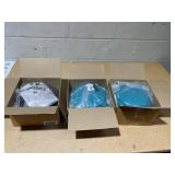 LOT OF 3 Kitchen HQ Large Thermal Microwaveable Insulated Bowl w/Lid (COLORS MAY VARY)