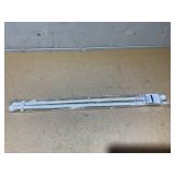 Lumino Ball Single Curtain Rod Set, 5/8" Diameter, Curtain Rod, Drapery Rod, Decorative Rod, Décor, White, 30-84" Width