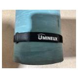 UMINEUX Extra Thick Yoga Mat, 2/5 Inch (10MM), Natural Rubber and TPE Non Slip Yoga Mats with Strap for Women Men, Eco Friendly Exercise Mat for Yoga, Pilates, Green (Slightly Dirty From Transit)