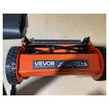 VEVOR Push Reel Lawn Mower 16 inch, 5 Blades Manual Push Mower No Motor, 0.6-1.75 in Adjustable Cutting Height, Walk-Behind Lawn Mowers with Grass Catcher Bag for Green Lawns, Driveways, Courtyards (U