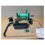 TT-YEL Portable Hose Reel Trolley, 2 Wheel Mobile Hose Reel with Non-Slip Handle, Stand Up Hose Reel (USED, Missing Hose 40m Tube)