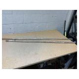 Ivilon Drapery Window Curtain Rod - End Cap Style Design 1 Inch Pole. 72 to 144 Inch Color Warm Gold (Missing The Ends)