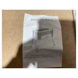 ANGELBLISS Baby Bassinet Bedside Sleeper, Easy Folding Portable Bassinet for Baby with Wheels, Adjustable Height, Included Mattress