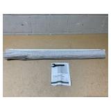 UNISHADES No Tools No Drill Cordless Roman Shades for Indoor Windows, for Window Size 36" Wide Light Gray