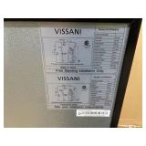 Vissani 4.5 cu. ft. 2-Door Mini Refrigerator in Platinum Steel with Freezer (Transit Damage)