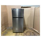 Vissani 18 cu. ft. Top Freezer Refrigerator in Stainless Steel Look (Transit Damage)