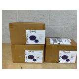 LOT OF 3 Kitchen HQ Large & Small Thermal Microwaveable Insulated Bowls w/Lids Teal