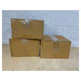 LOT OF 3 Kitchen HQ Large & Small Thermal Microwaveable Insulated Bowls w/Lids