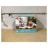 Disney 11" Pre-Lit Musical Ski Village (Transit Damage/Broken, See Photos)