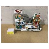 Disney 11" Pre-Lit Musical Ski Village (Transit Damage/Broken, See Photos)