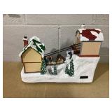 Disney 11" Pre-Lit Musical Ski Village (Transit Damage/Broken, See Photos)