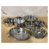 Wolfgang Puck 14-piece Stainless Steel Cookware Set